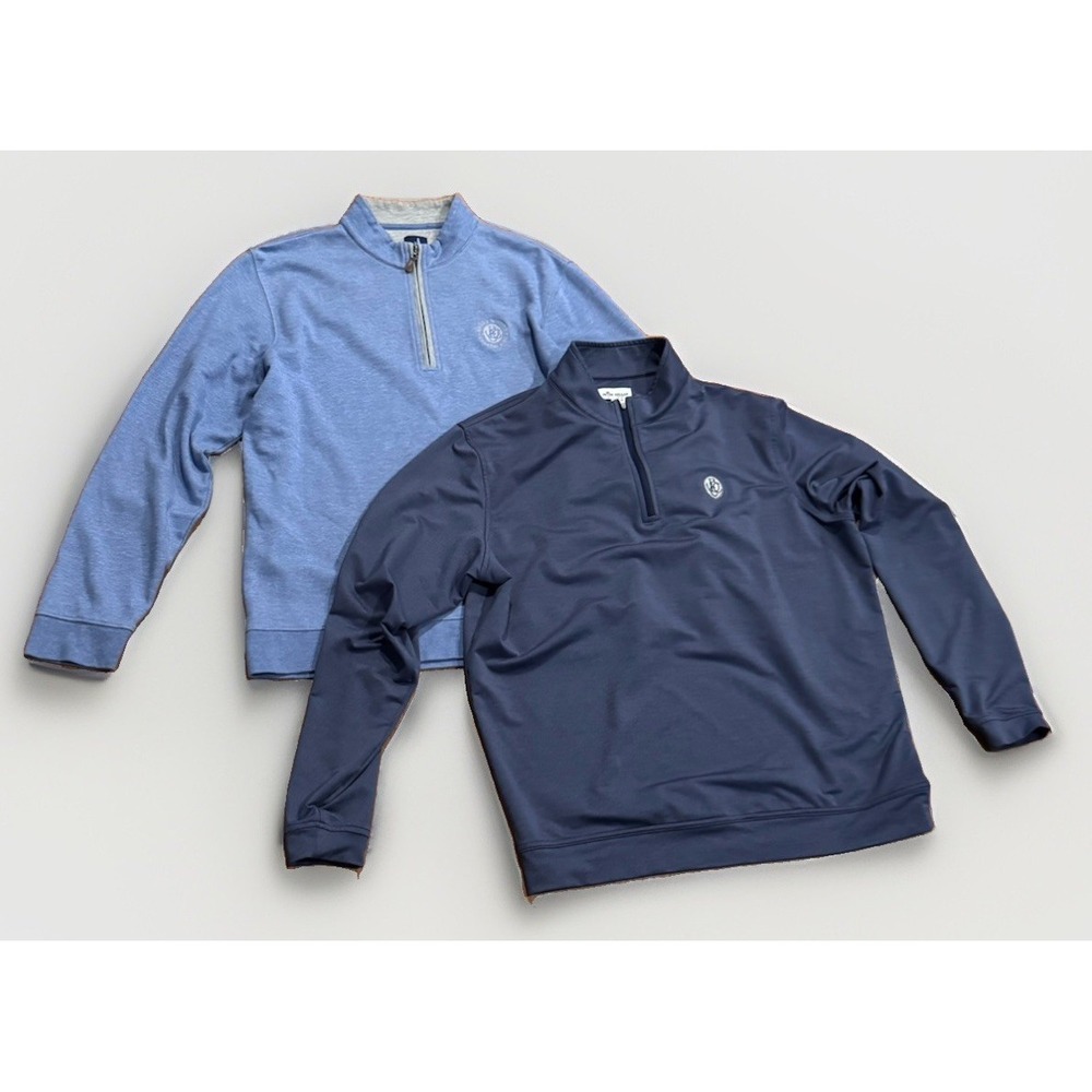 Peter Millar Ballantyne Country Club Quarter Zip Lot Johnnie O Mens Large